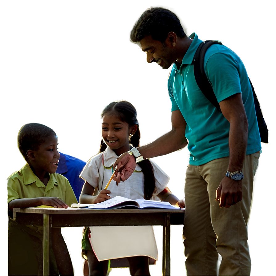 Teacher And Students Png Kxh PNG