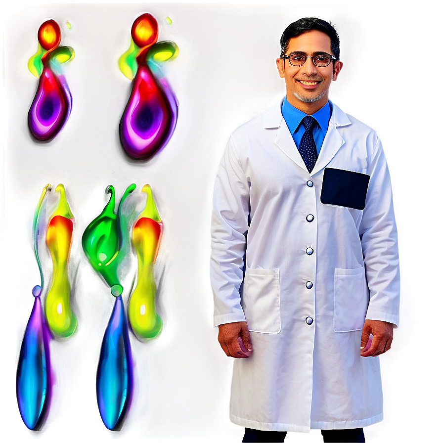 Teacher In Lab Coat Png 80 PNG