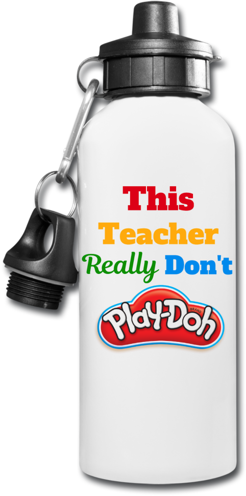 Teacher Play Doh Water Bottle PNG