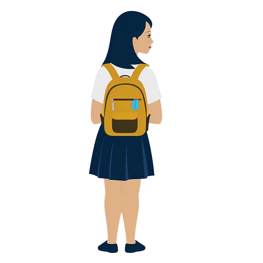 Teacher With Backpack Png 06242024 PNG