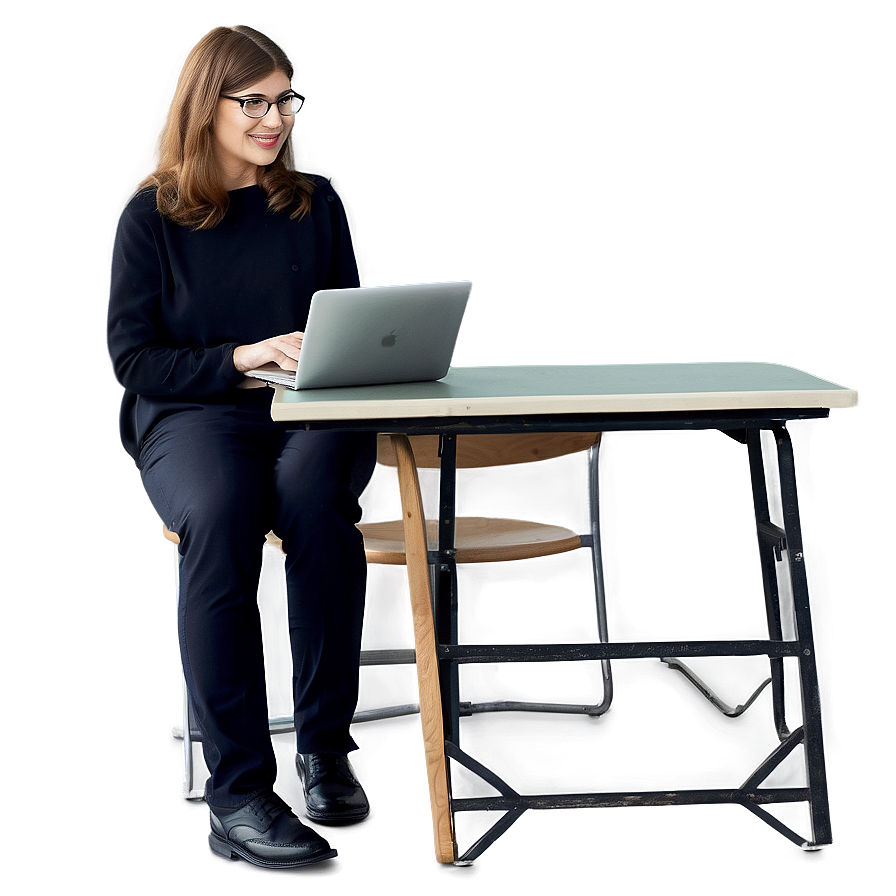 Teacher With Laptop Png 94 PNG