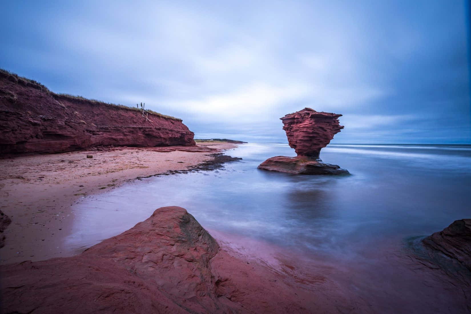 Paysage De Plage De Teacup Rock P E I Fond d'écran