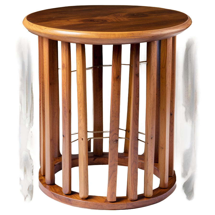 Teak Side Table Png 06132024 PNG