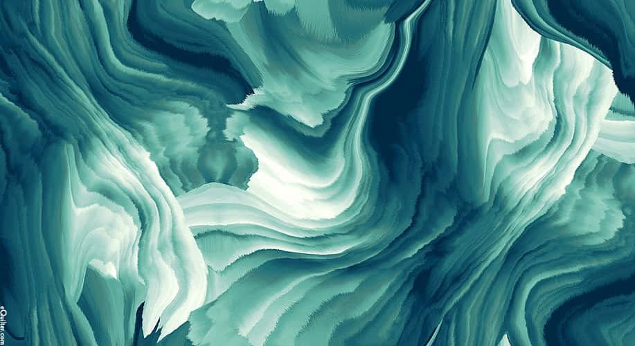 Einblau-weißes Marmor-muster Wallpaper