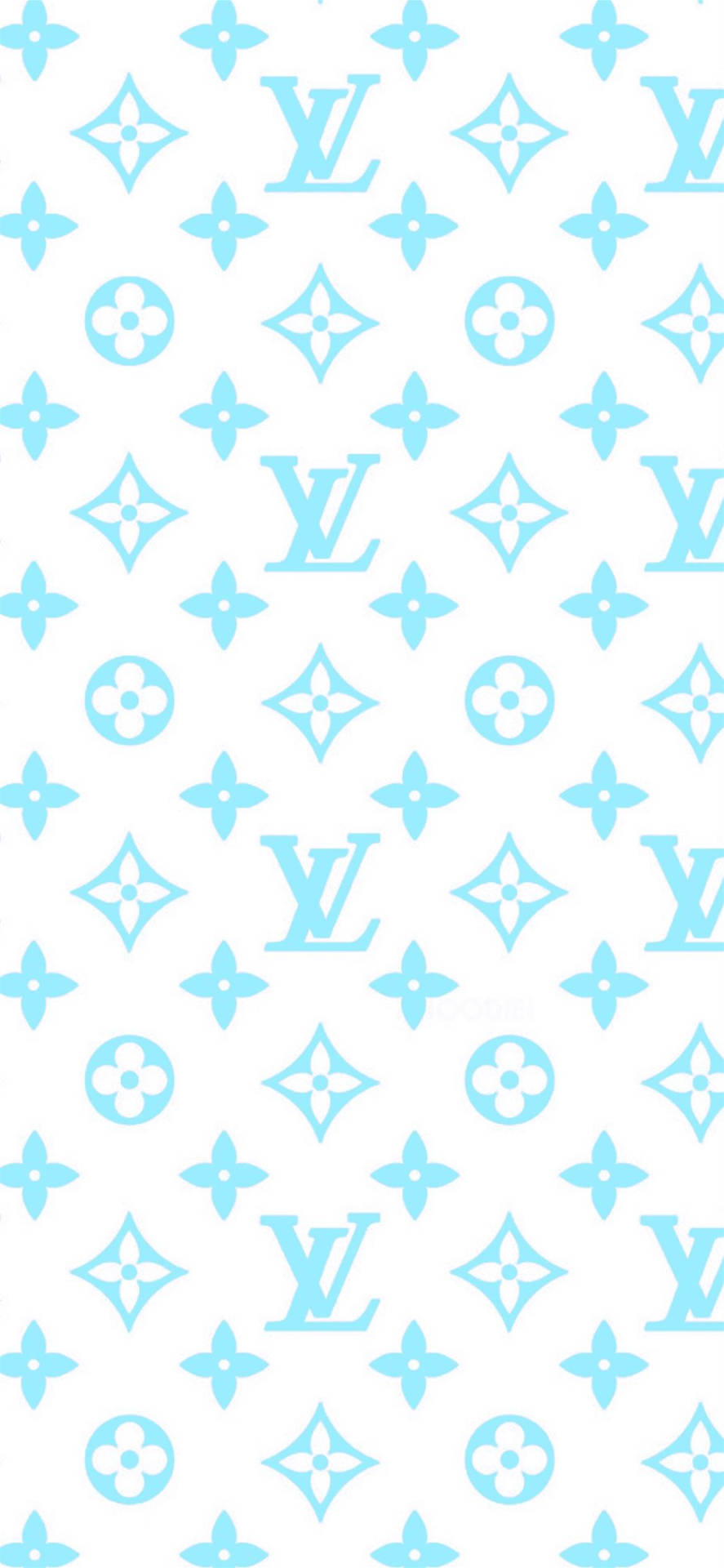 Teal Aesthetic Louis Vuitton Phone Background