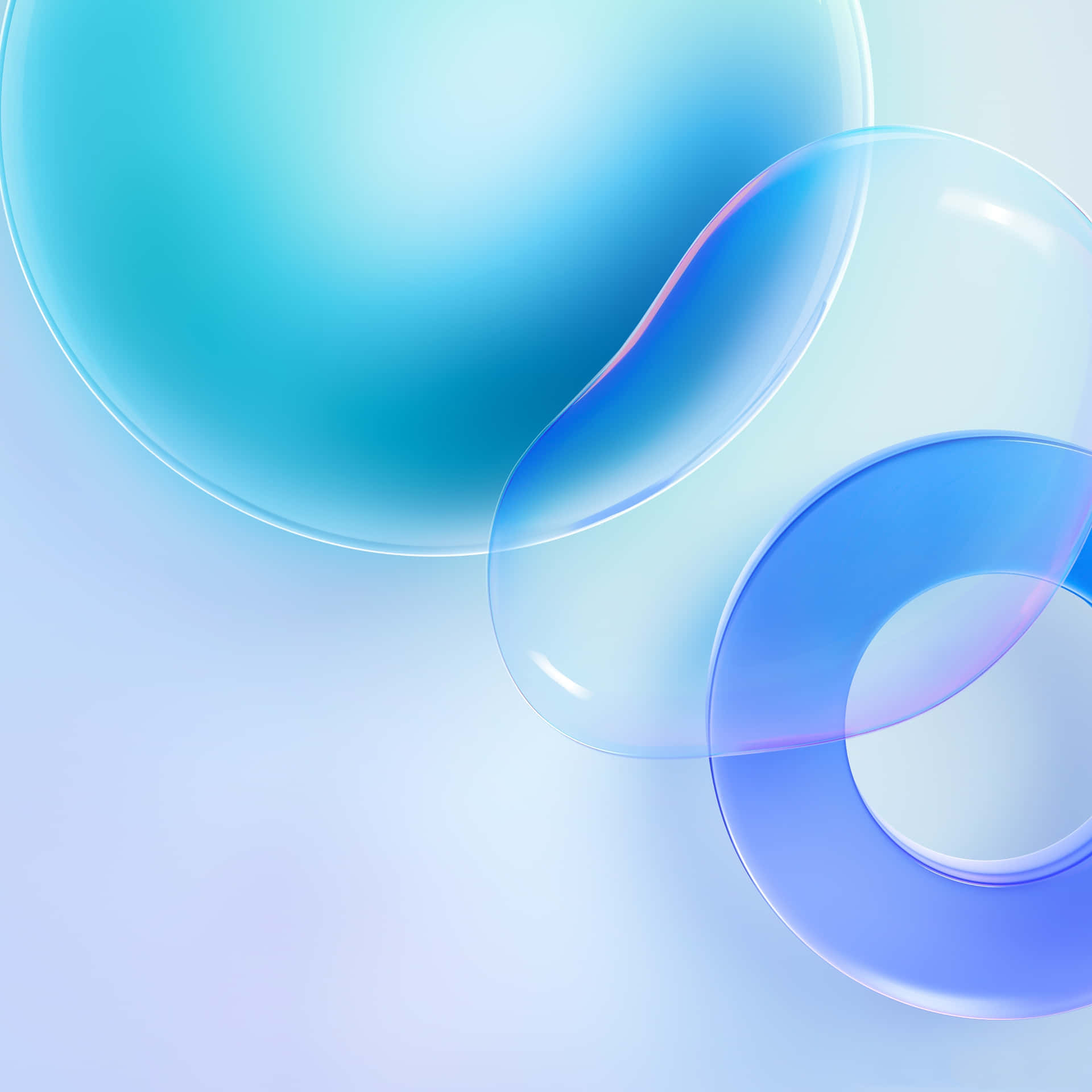 A Blue And White Background With A Blue Circle