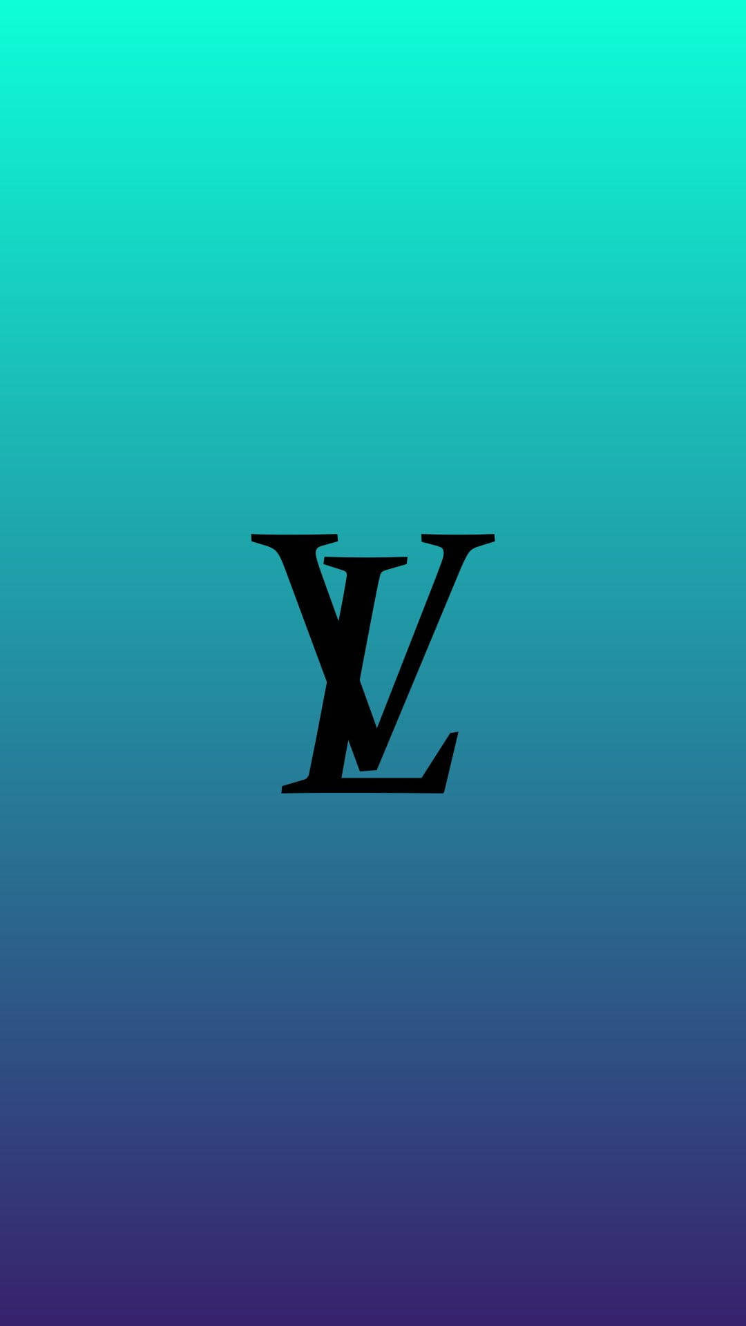 Teal And Purple Louis Vuitton Phone Background