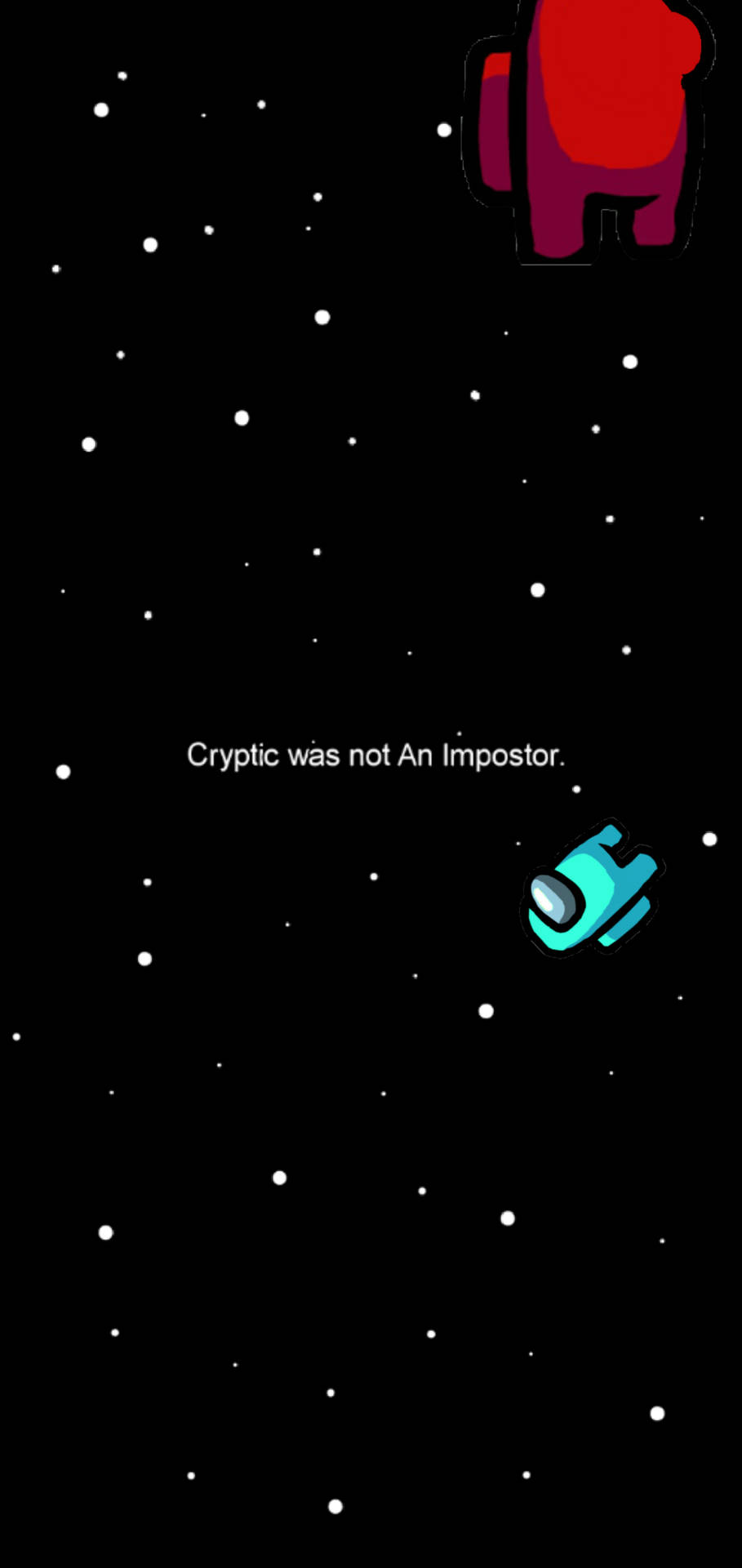 Teal As Not An Imposter Among Us Imposter Wallpaper