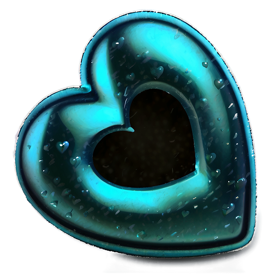 Teal Blue Heart Emoji Png 28 PNG