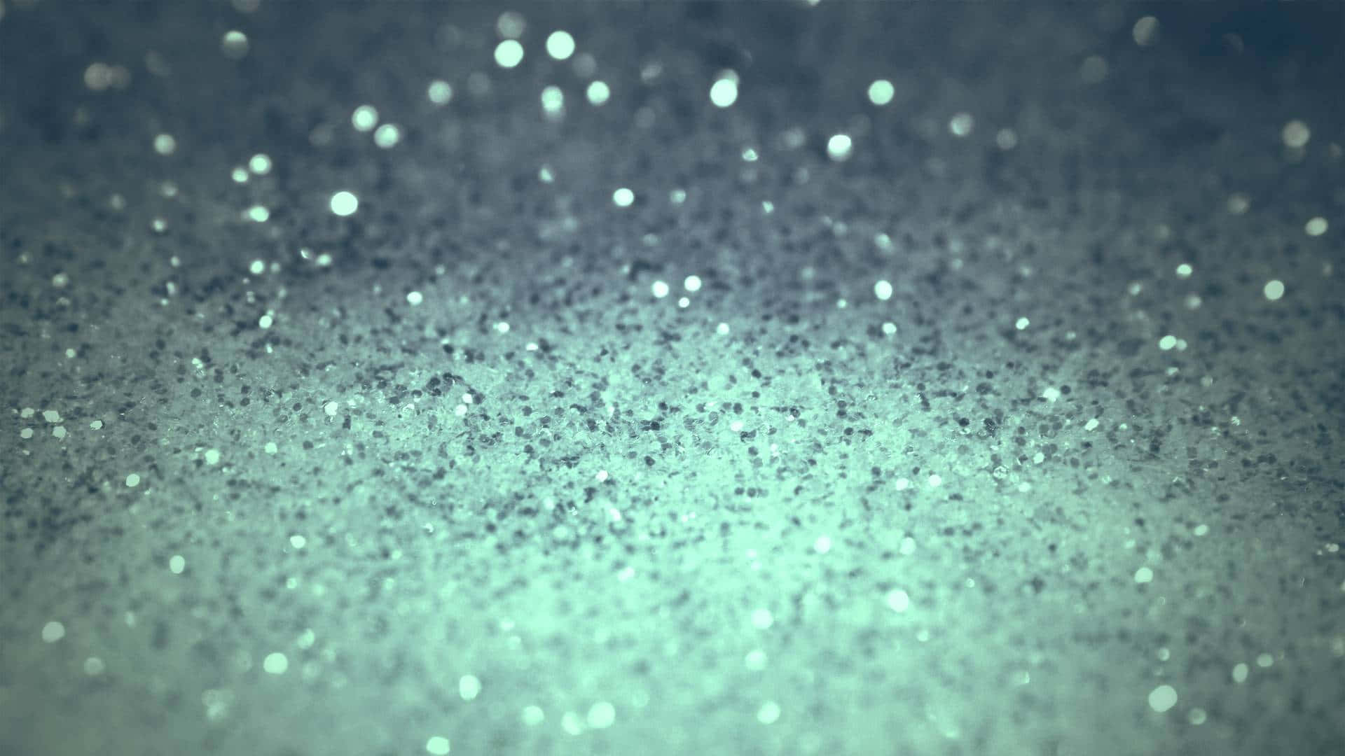 Aesthetic Sparkling Teal Desktop Wallpaper