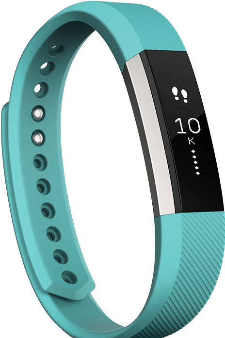 Teal Fitness Tracker Wristband PNG