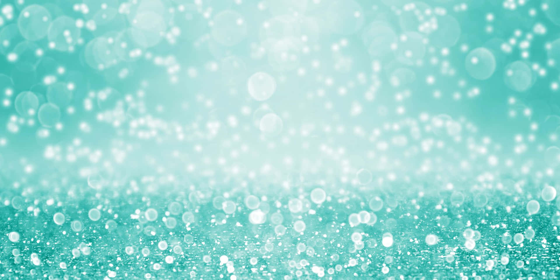 Make a statement with teal glitter background.