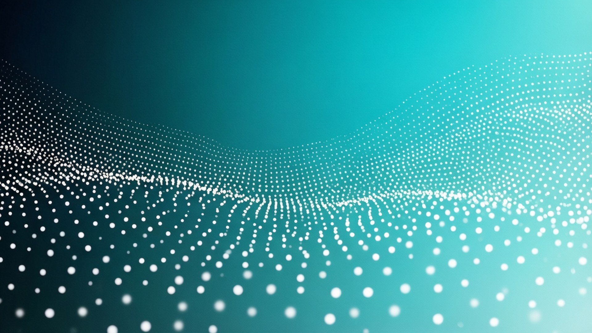 Teal Gradient Dots Fonds d'écran
