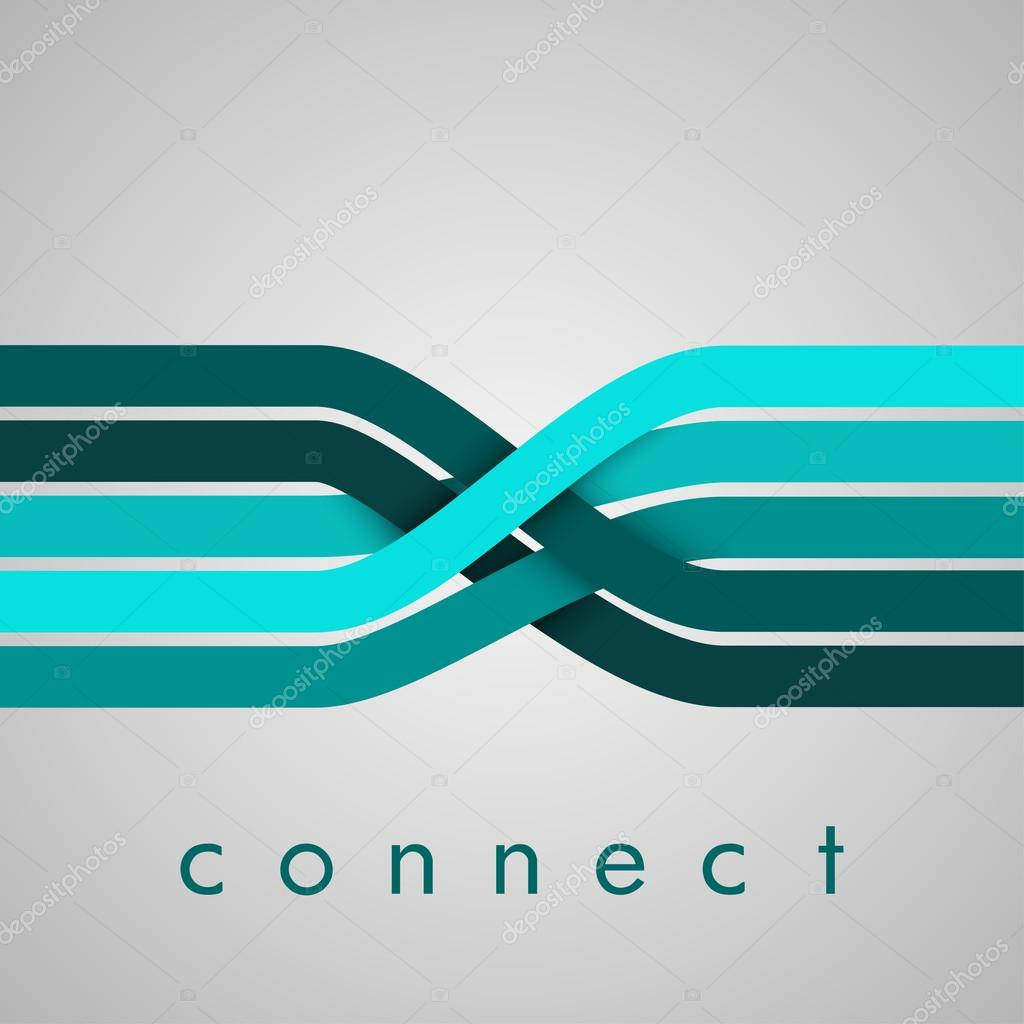 Teal Gray Connect Wallpaper
