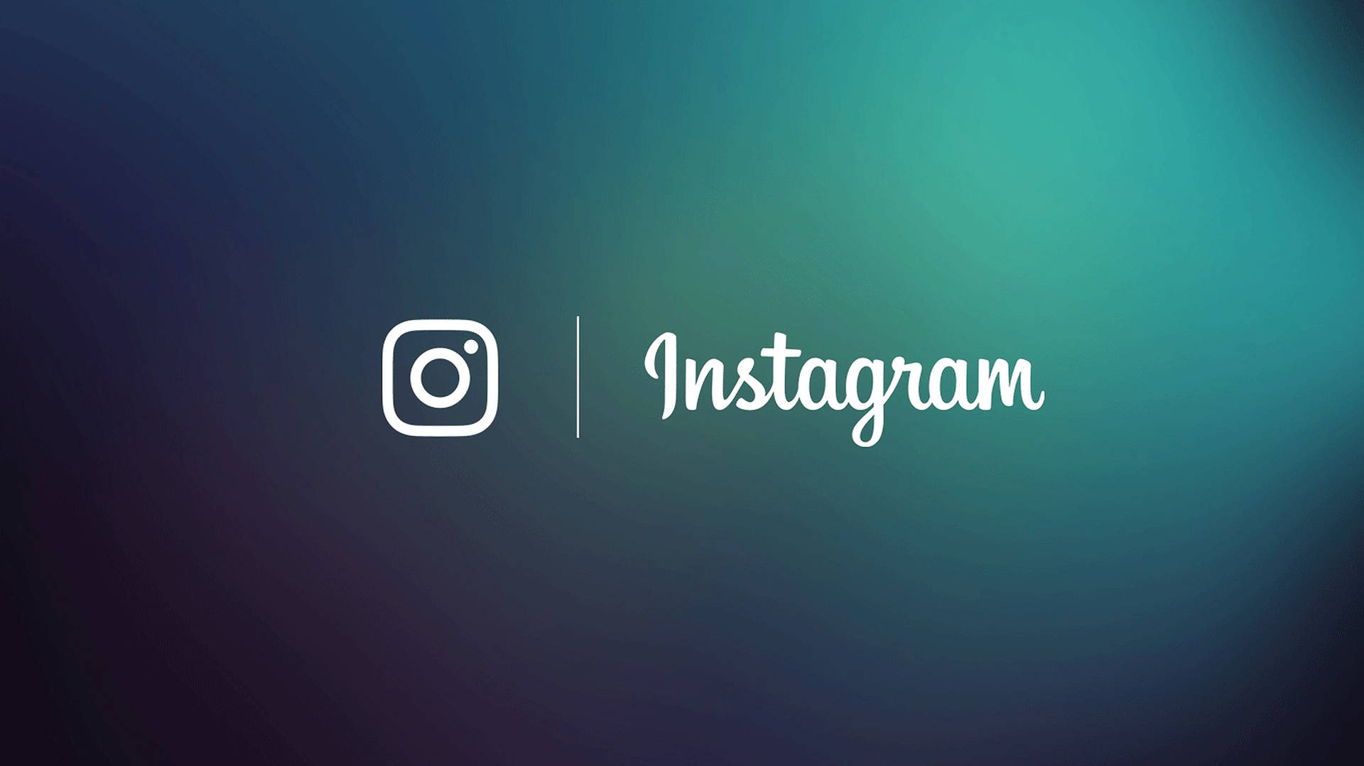 Teal Instagram Logo Wallpaper