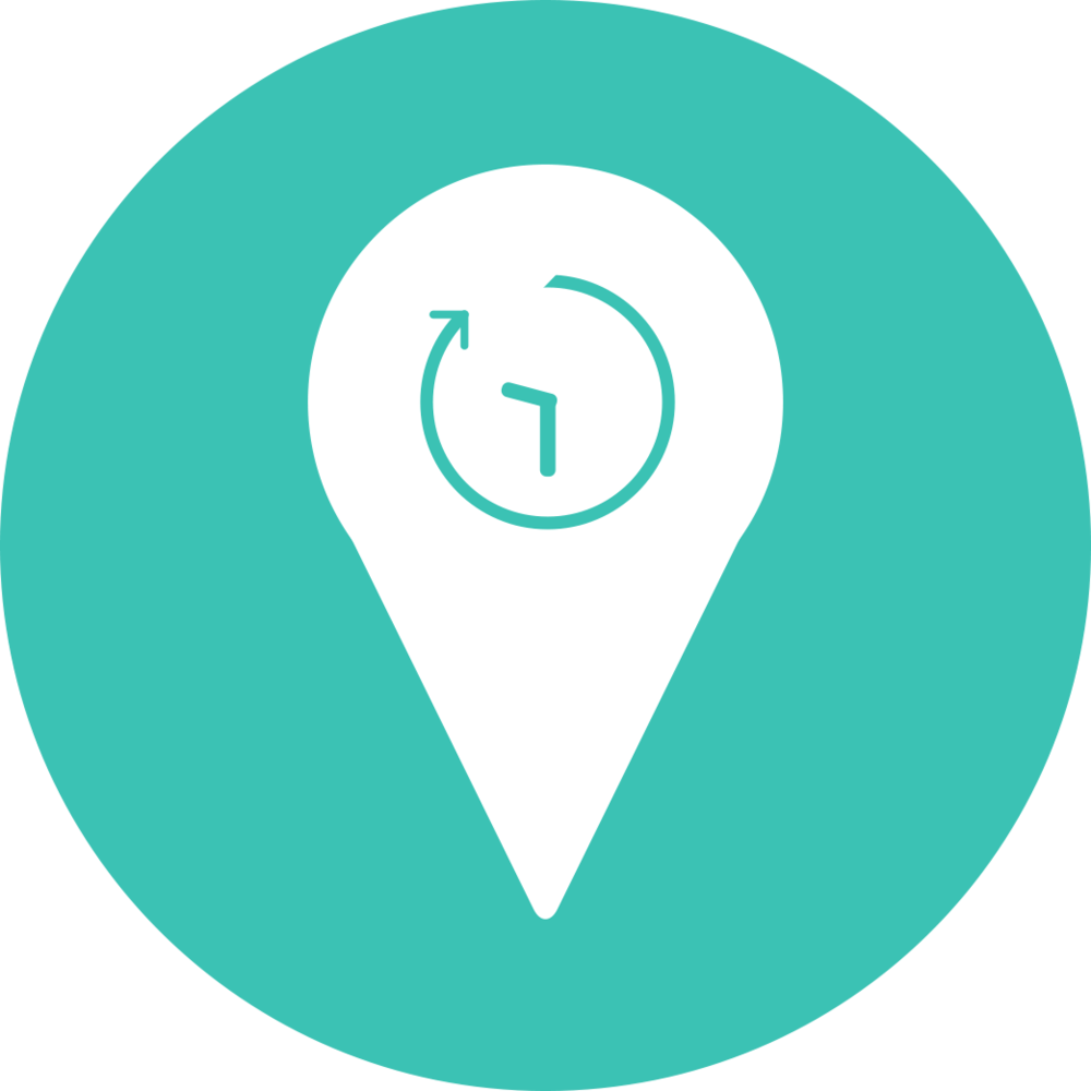 Teal Location Pin Icon PNG