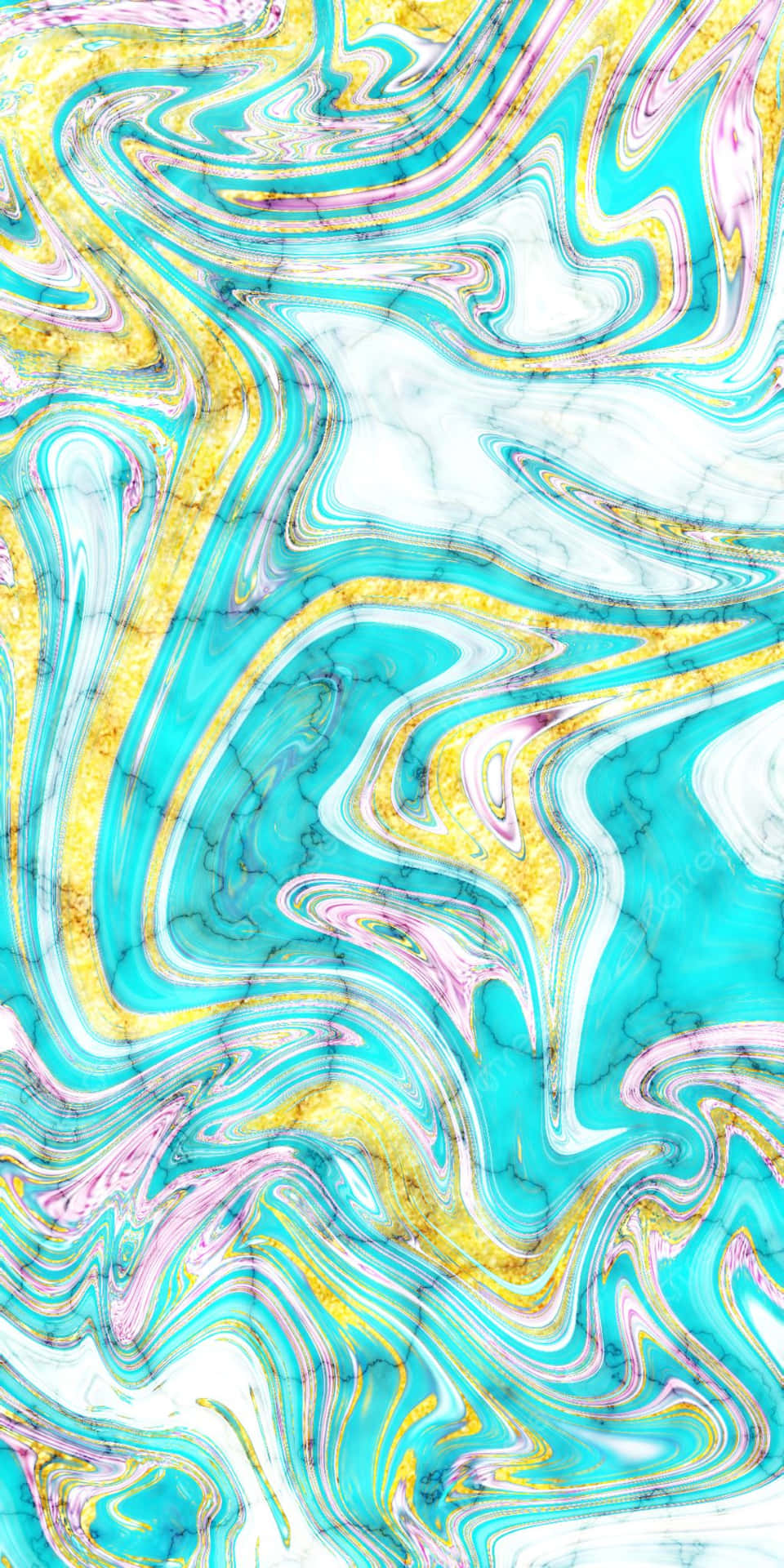 Subtileeleganz Des Blaugrünen Teal-marmors. Wallpaper
