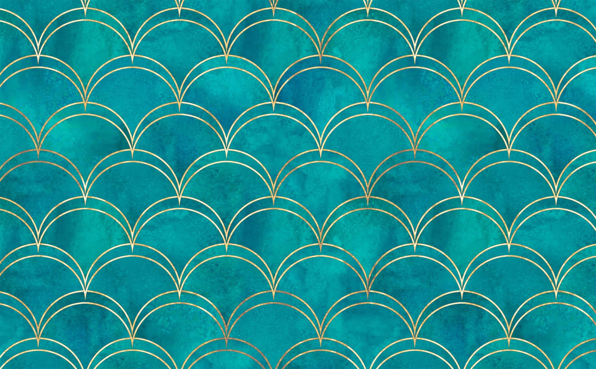 "Rich Teal Marble" Wallpaper