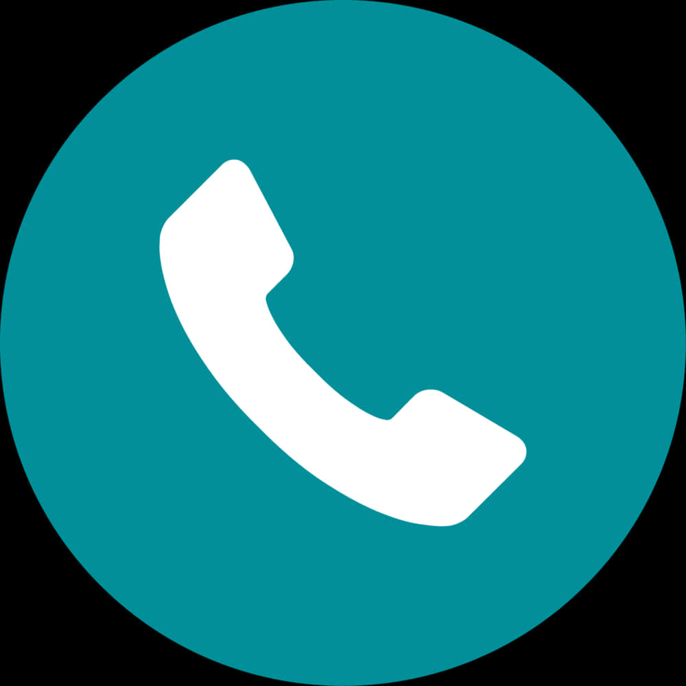 Teal Phone Icon PNG