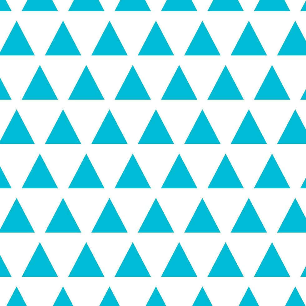 Teal Triangle Pattern Wallpaper