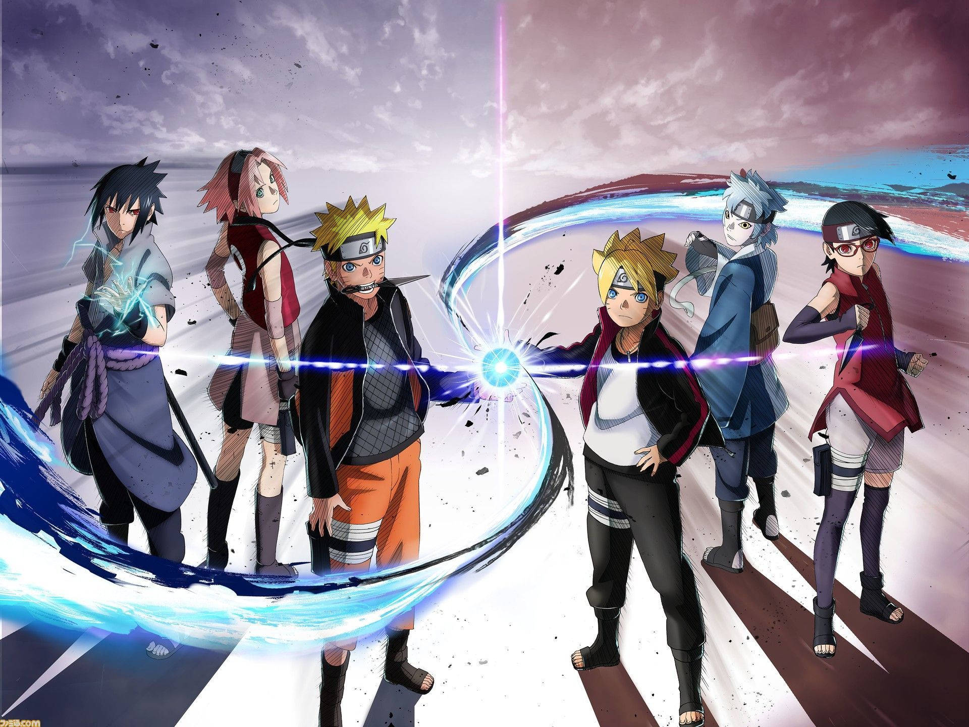 Team 7 Naruto Boruto iPhone Wallpaper
