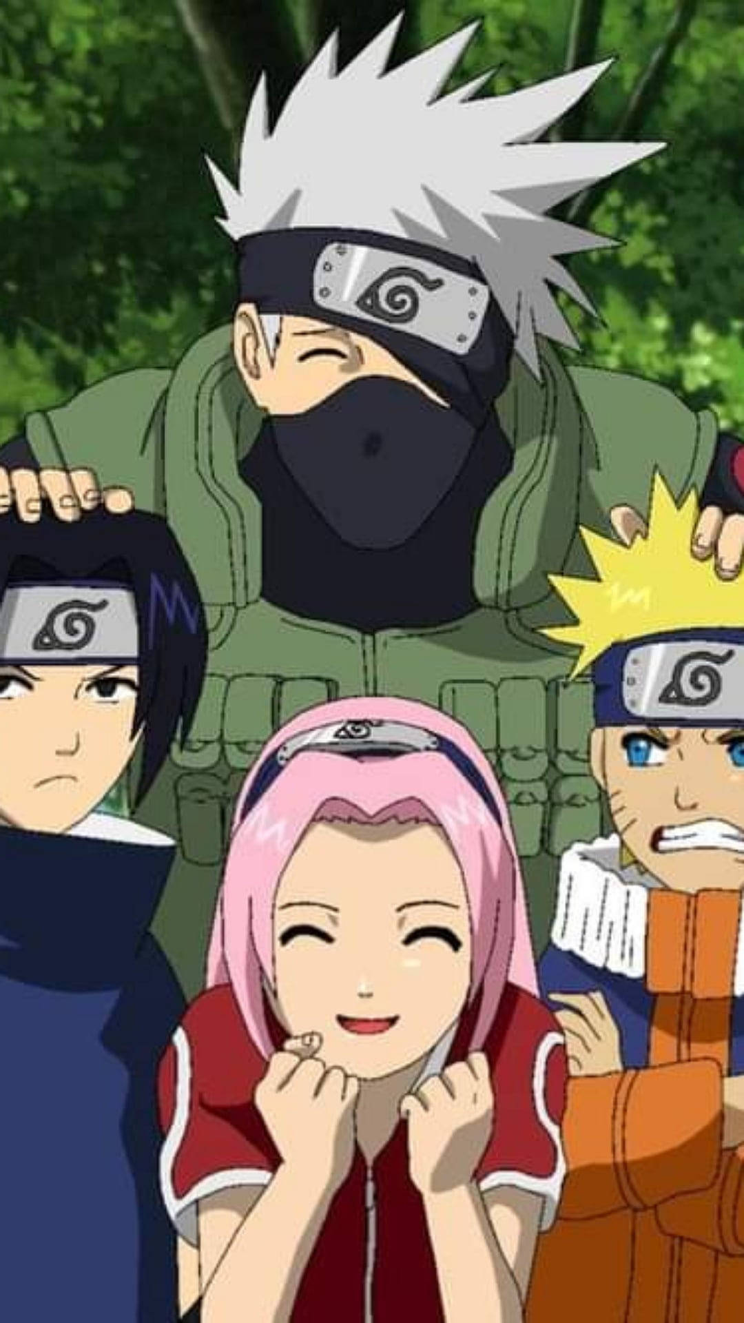 Team 7 Naruto First iPhone Wallpaper