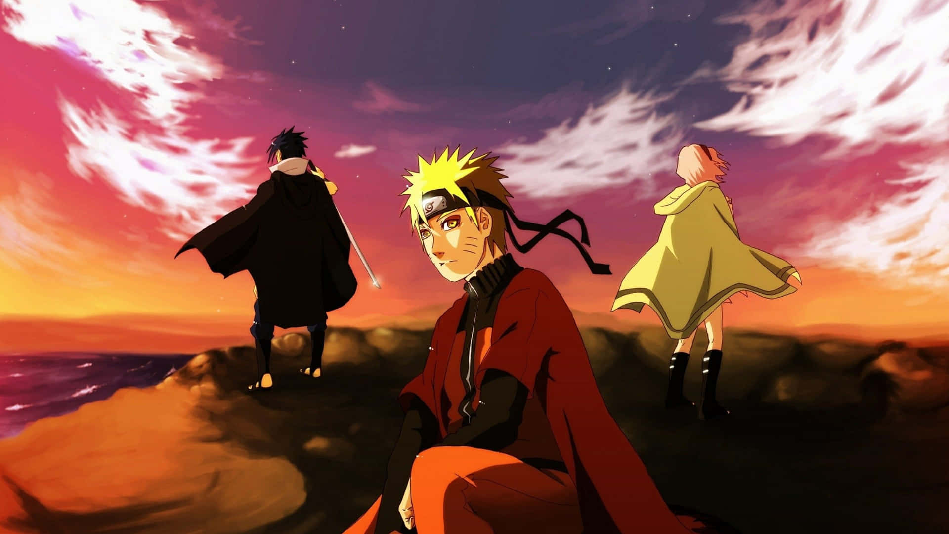 Daslegendäre Team 7 Naruto Wallpaper