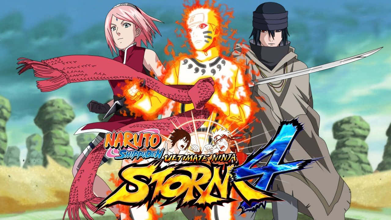 Naruto, Sakura og Sasuke – Team 7 Kawaii Tapet Wallpaper