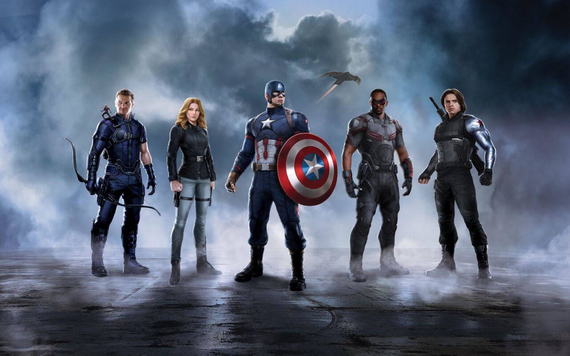 Team Cap Captain America Laptop Background