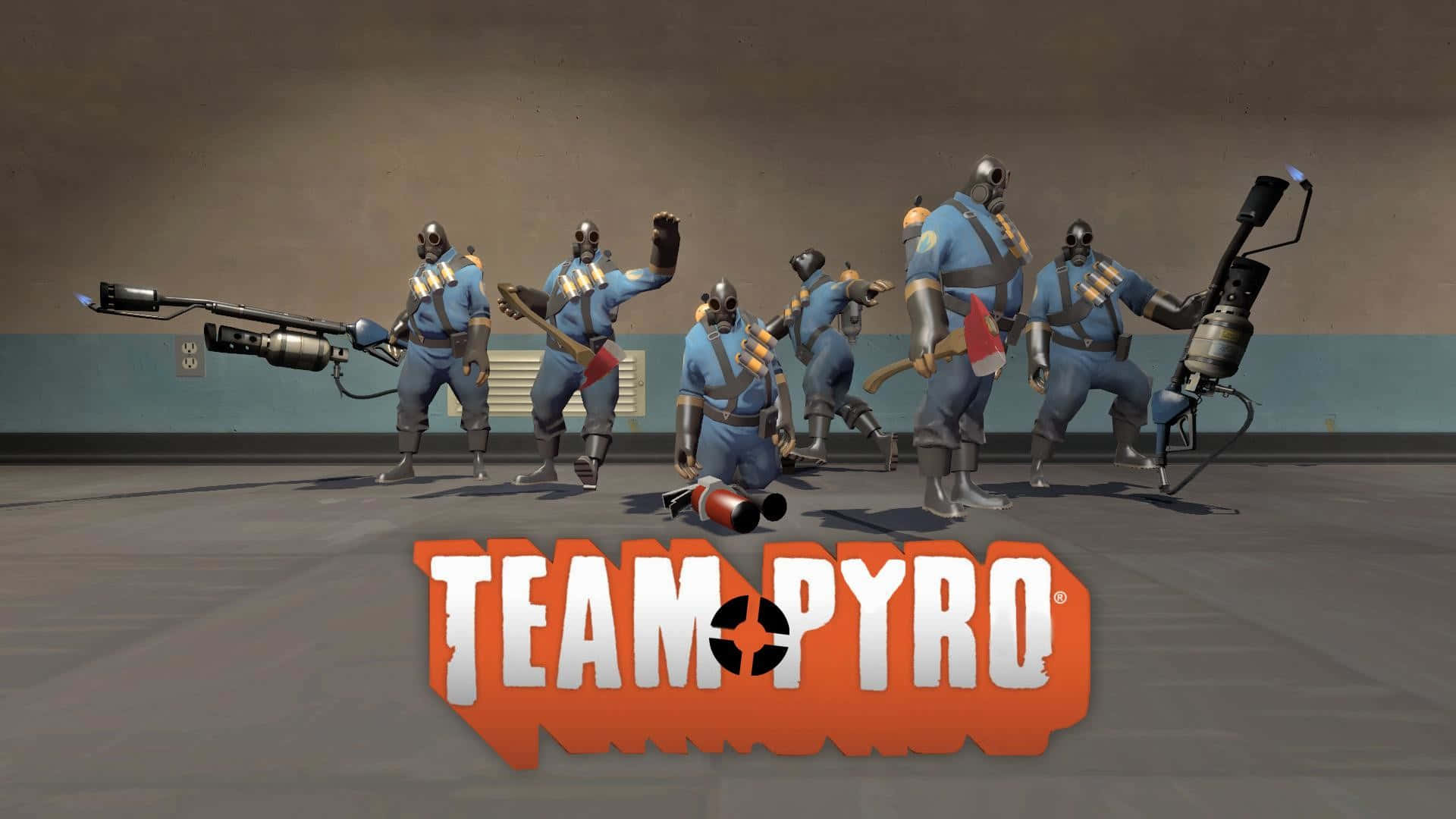 Team Pyro - A Group Of People With Guns