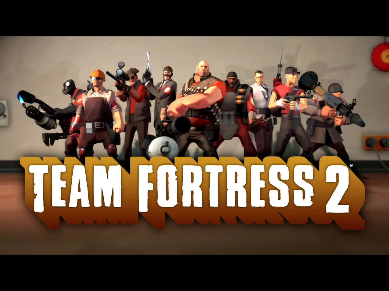 The Exciting and Diverse Cast of Team Fortress 2 Characters Wallpaper