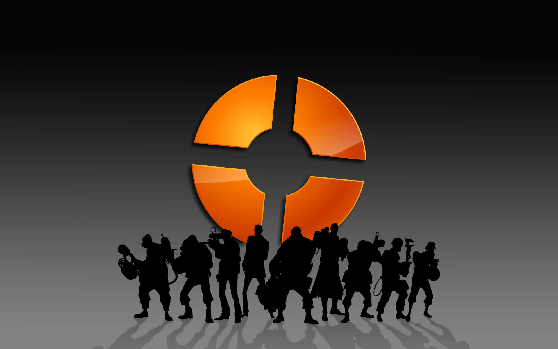 The lineup of heroes in Team Fortress 2 game Wallpaper