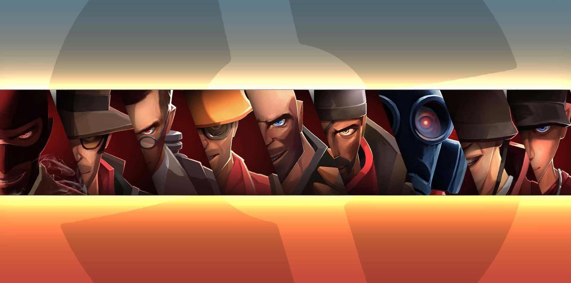 Exciting Team Fortress 2 Character Lineup Wallpaper