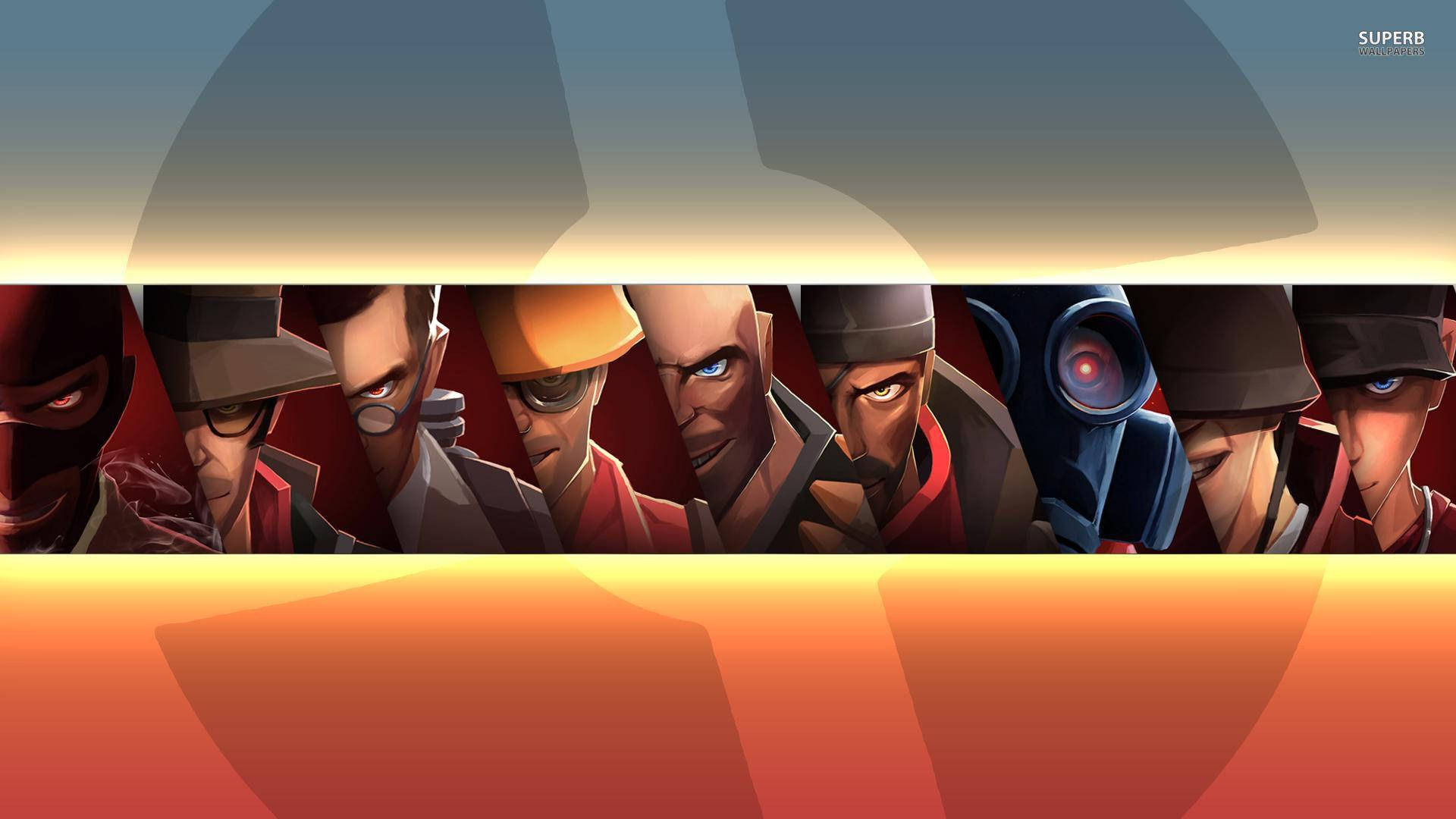 Team Fortress 2 Classes Poster Wallpaper