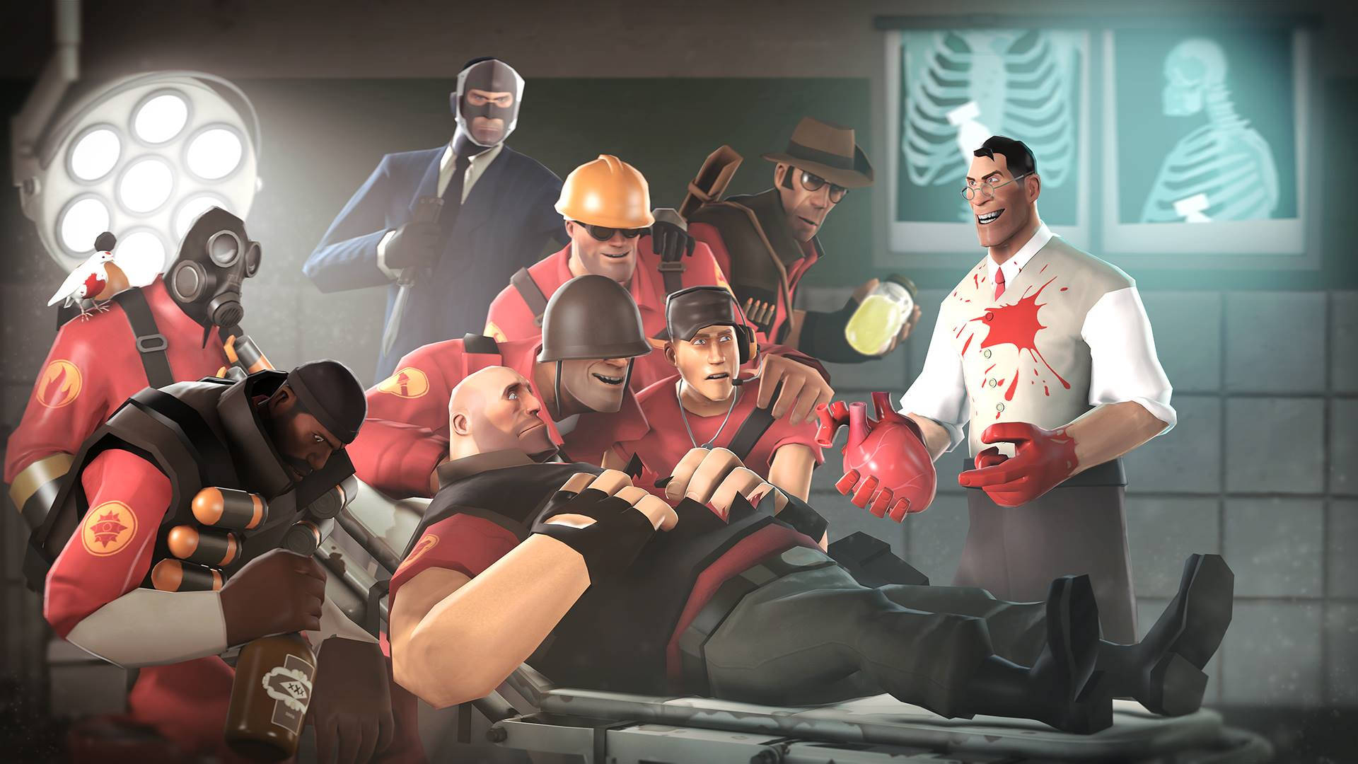 Opdag labs med Team Fortress 2 Medic! Wallpaper