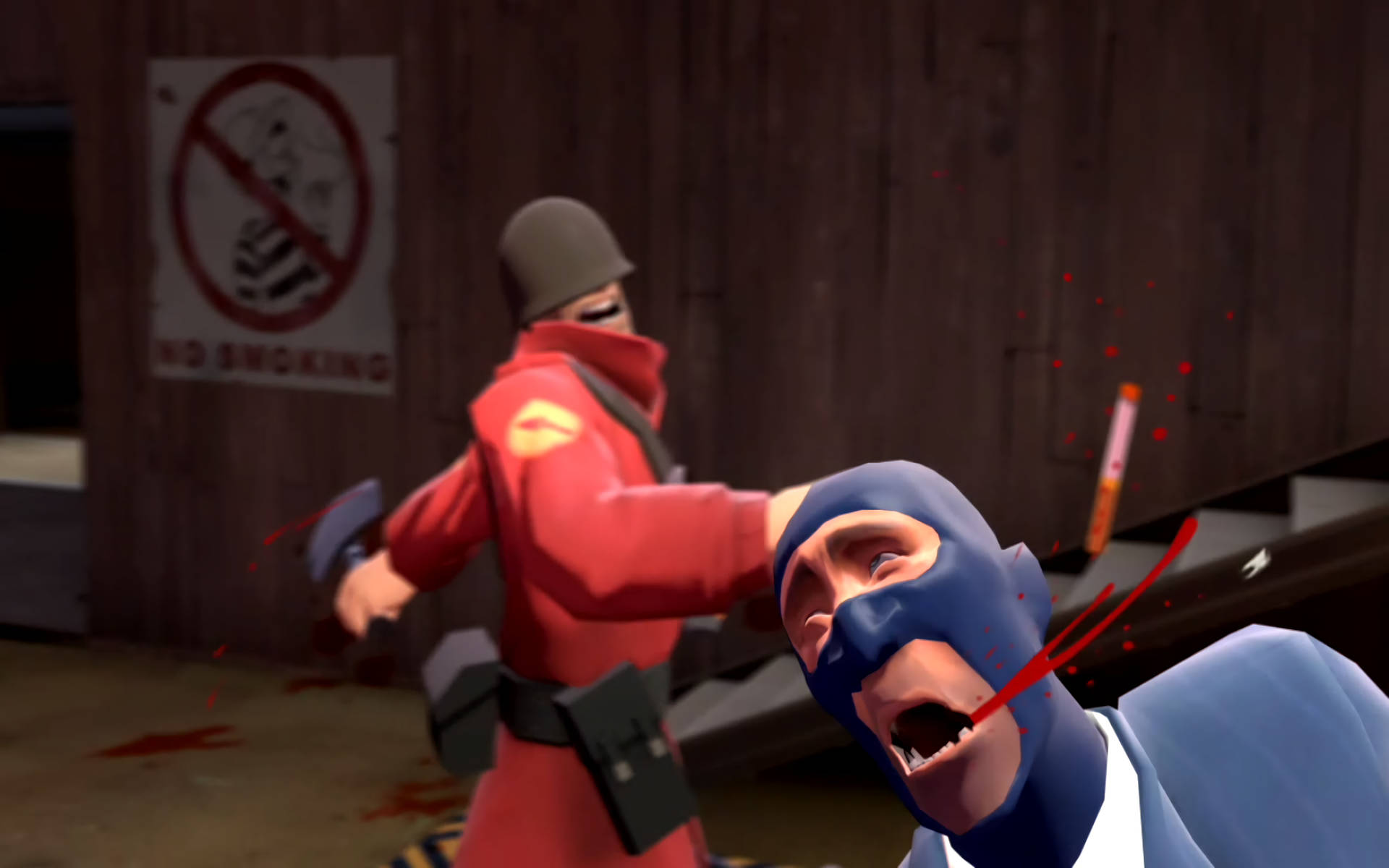 Team Fortress 2 Soldier And Spy Wallpaper