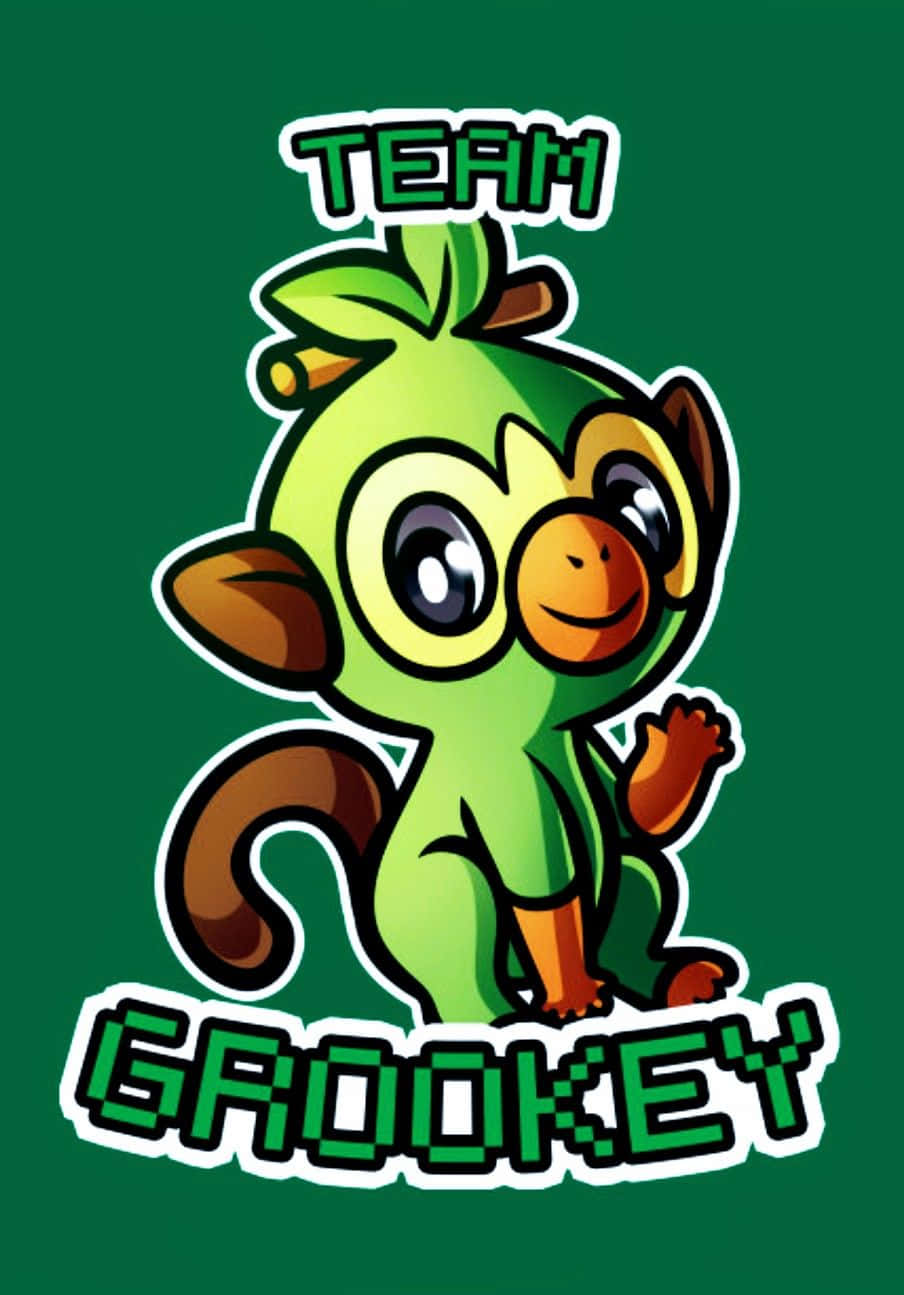 Team Grookey Pokemon Fan Art Wallpaper