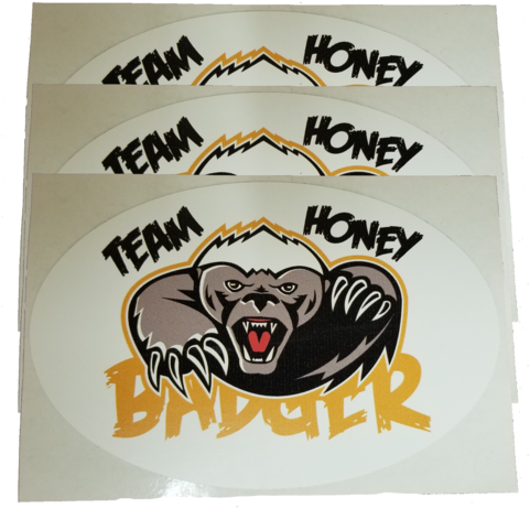 Team Honey Badger Stickers PNG