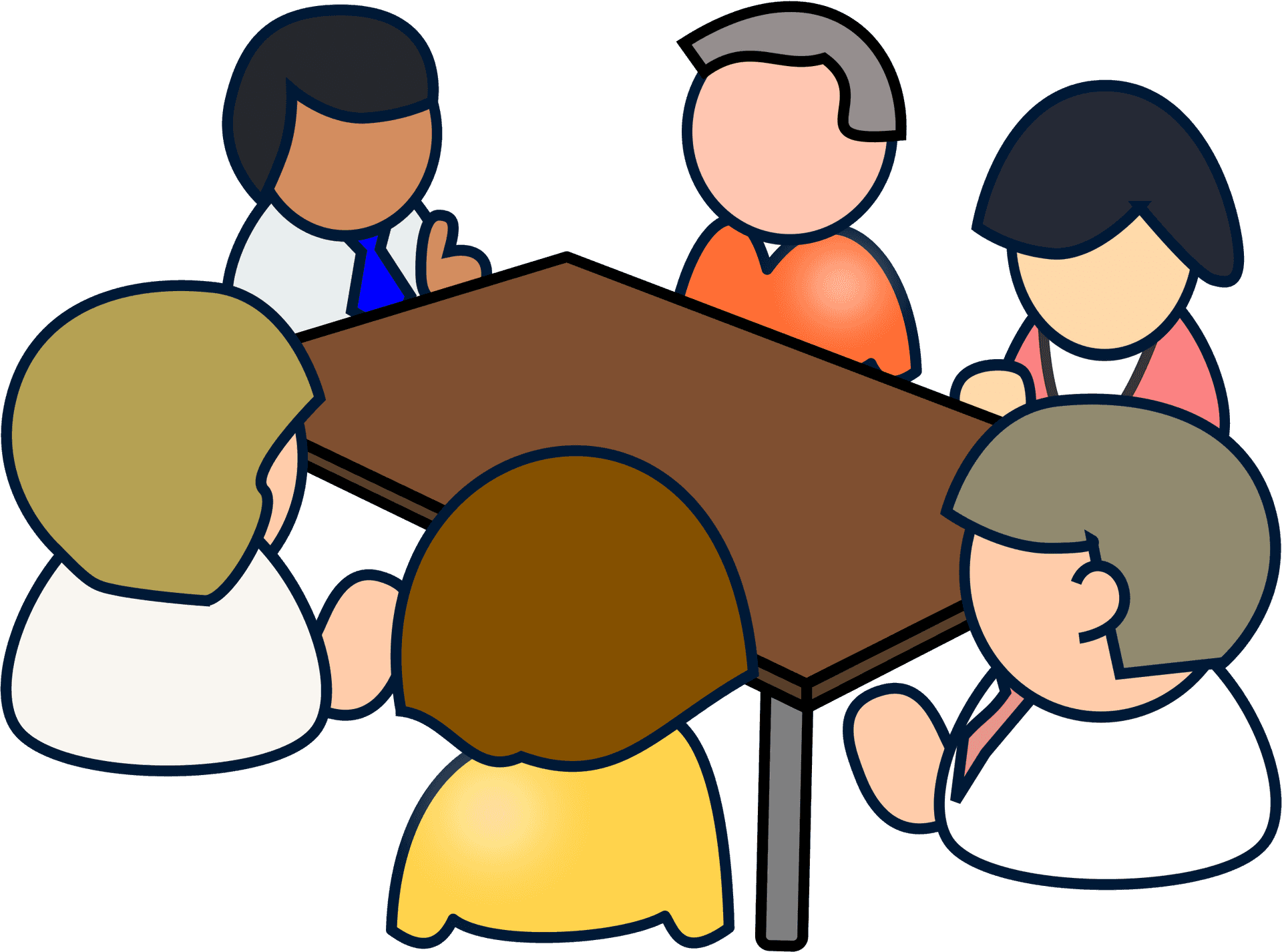 Team Meeting Cartoon PNG
