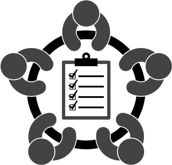 Team Meeting Checklist Graphic PNG