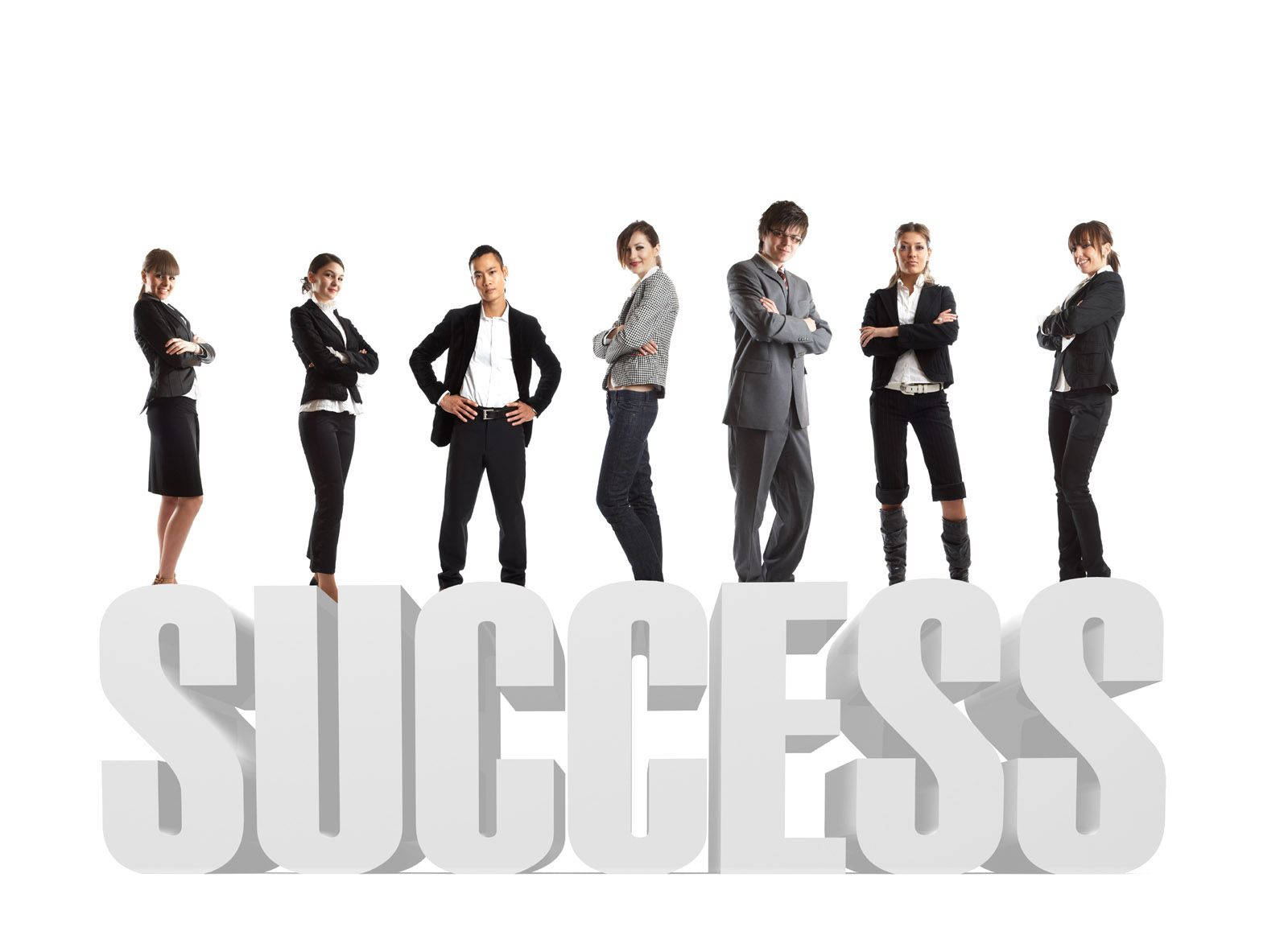 Team Standing On Success Wallpaper