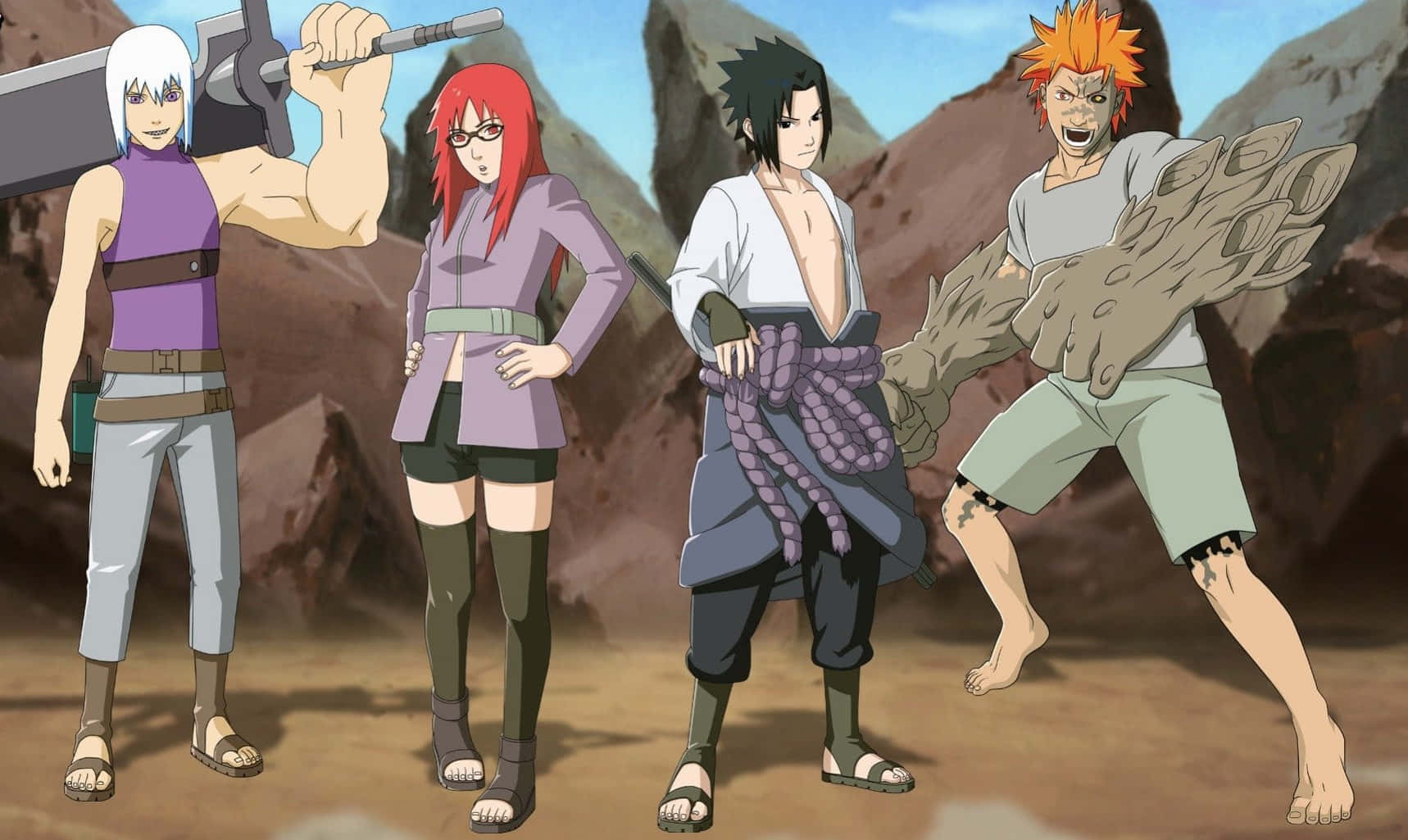 Team Taka from Naruto ready for action Wallpaper