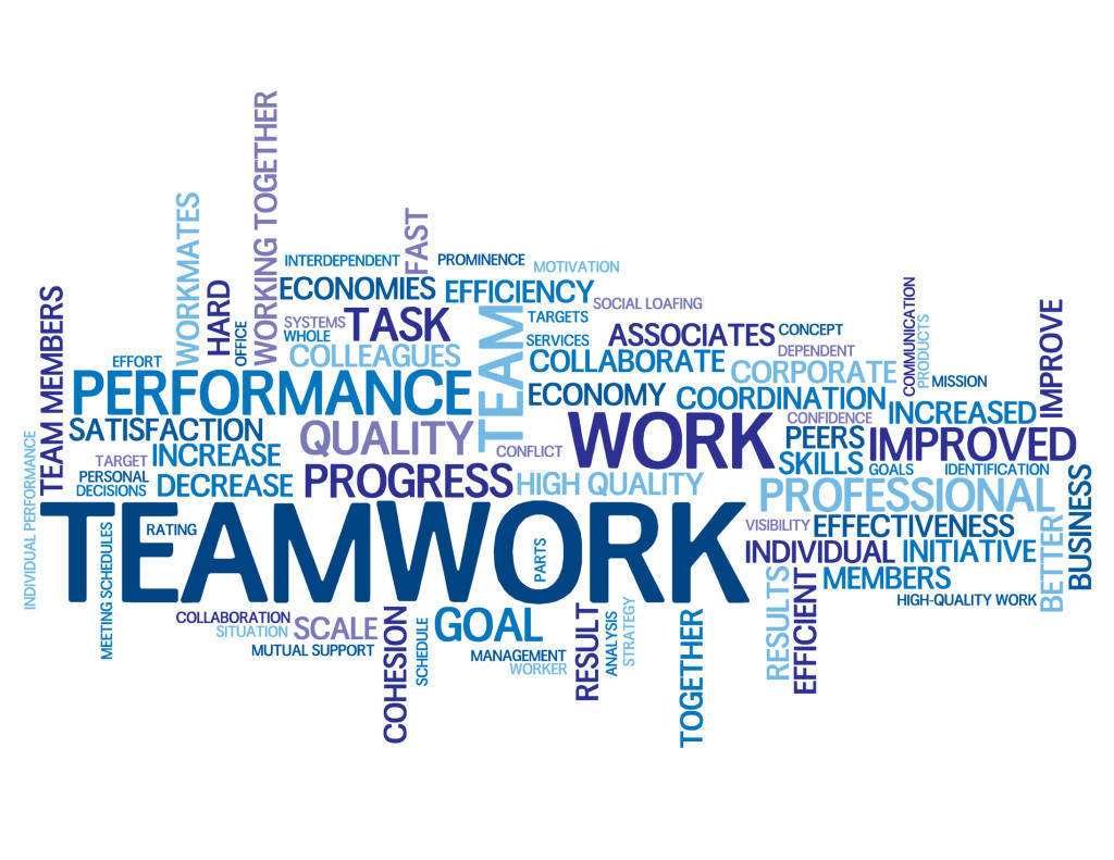 Teamwork Concept Word Cloud Wallpaper