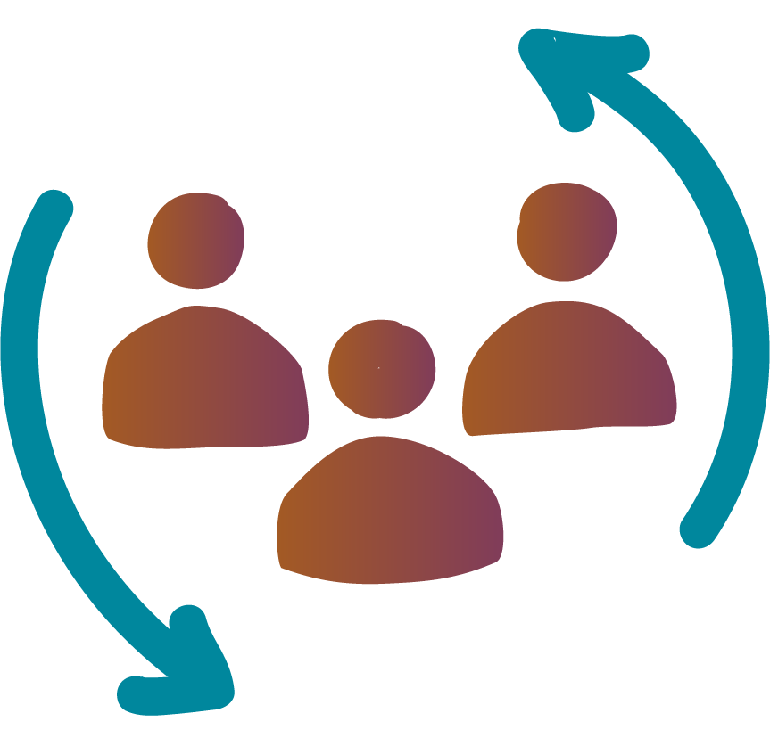 Teamwork Cycle Graphic PNG