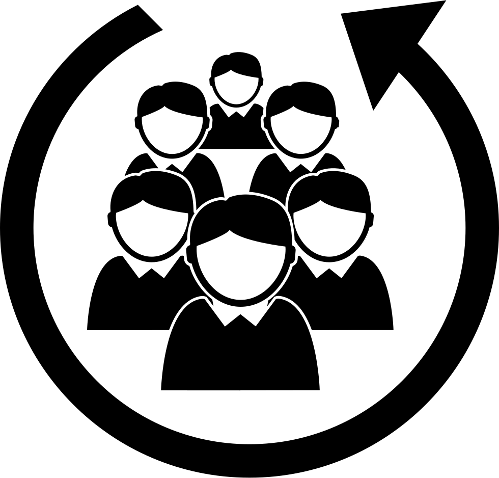 Teamwork Cycle Icon PNG