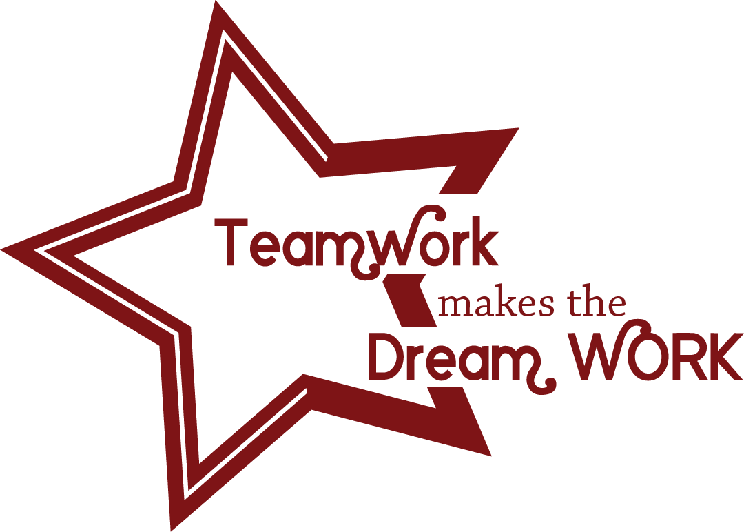 Teamwork Motivational Quote Star Graphic PNG