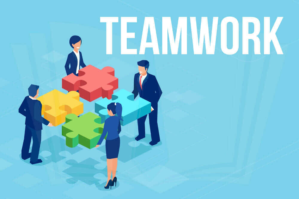 Working Together Toward Success Wallpaper
