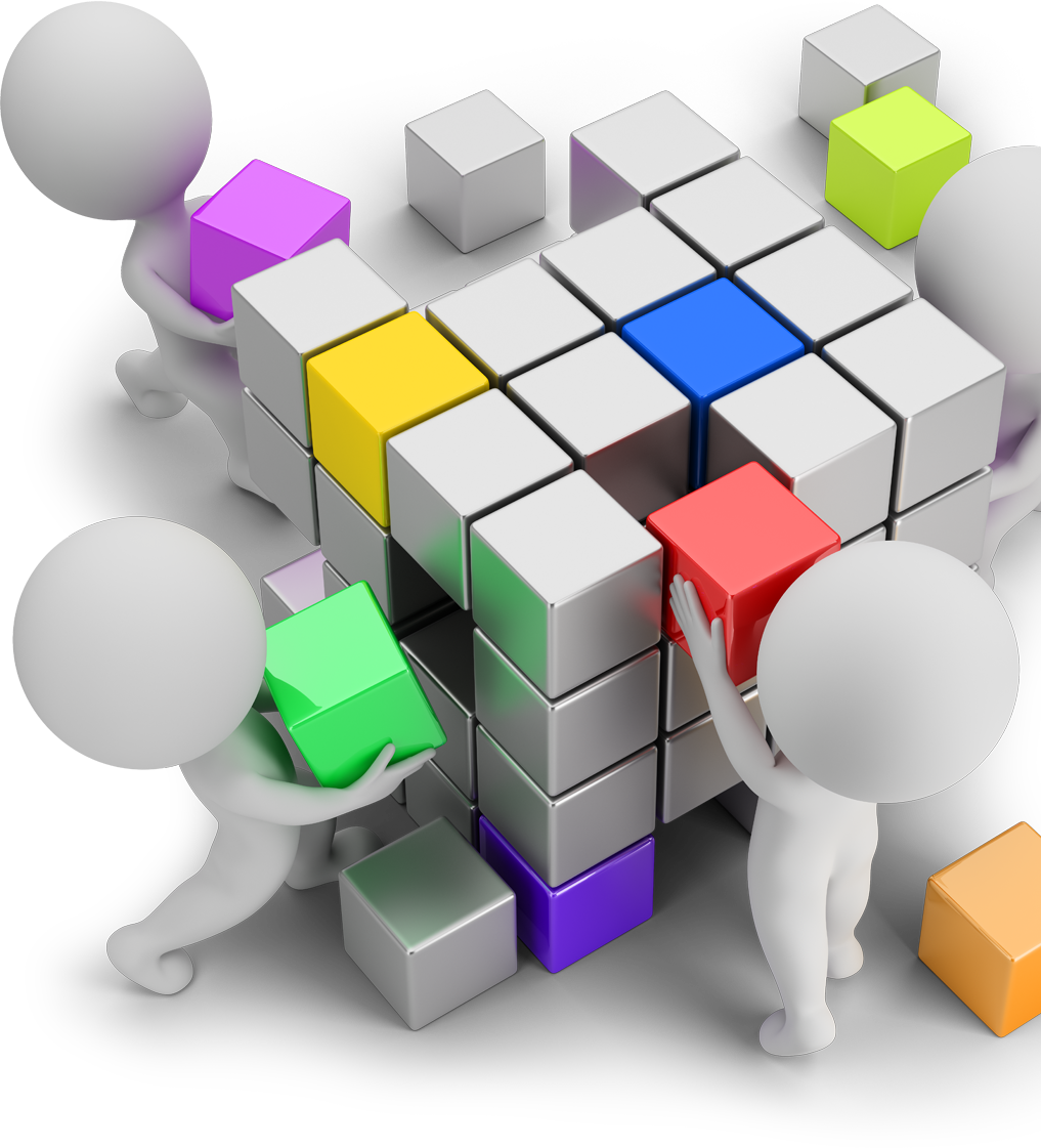 Teamwork Puzzle Assembly3 D PNG
