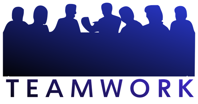 Teamwork Silhouette Concept PNG