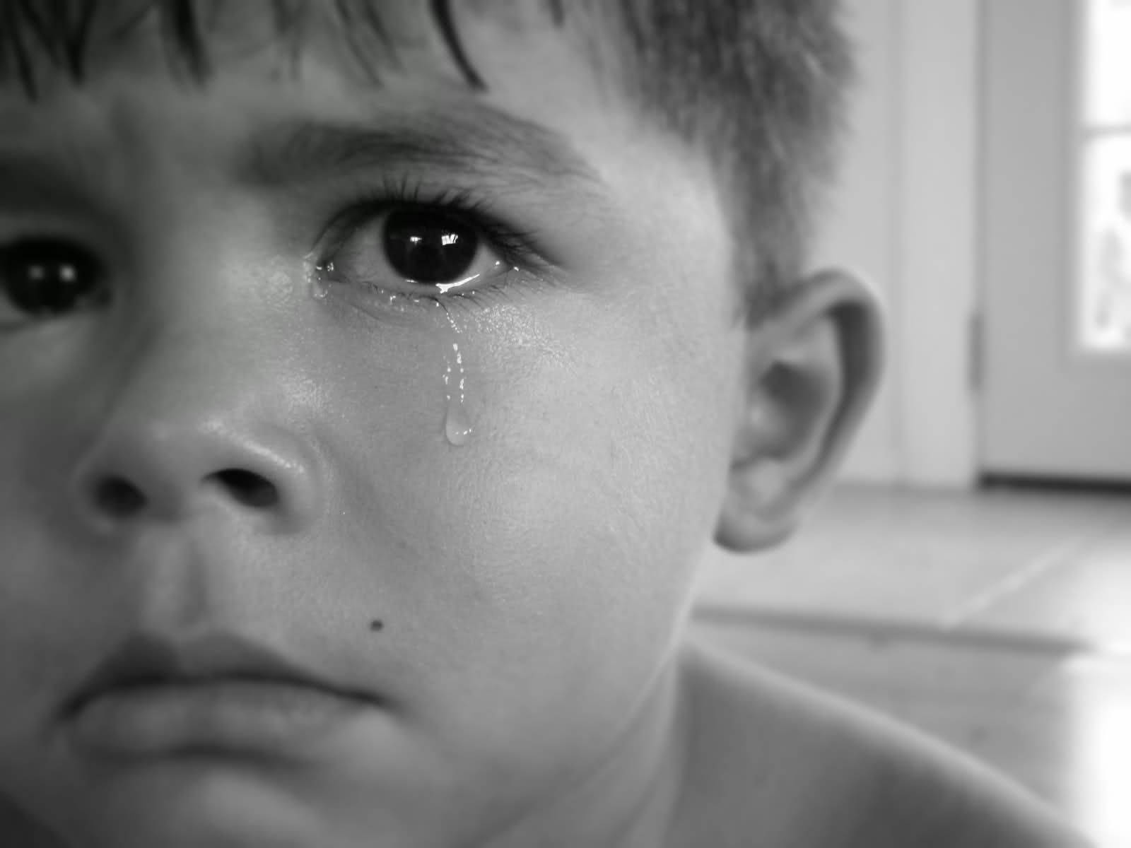 Tearful Crying Sad Boy
